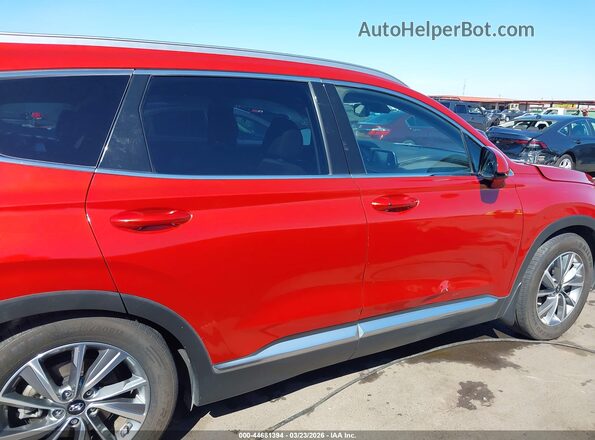 5NMS33AD2LH201325 2020 HYUNDAI SANTA FE Red Widok wnętrza z tyłu