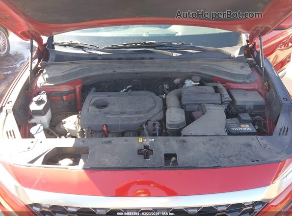 5NMS33AD2LH201325 2020 HYUNDAI SANTA FE Red Widok z tyłu
