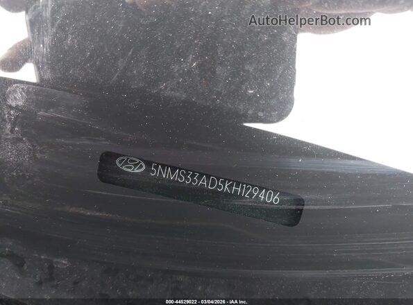 5NMS33AD5KH129406 2019 HYUNDAI SANTA FE Black 