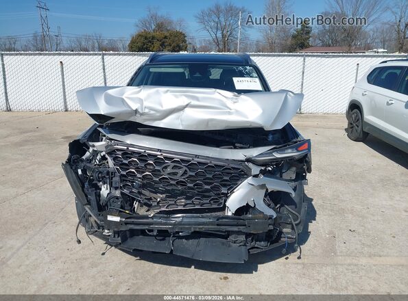5NMS33AD8LH168590 2020 HYUNDAI SANTA FE Silver Widok wnętrza z tyłu