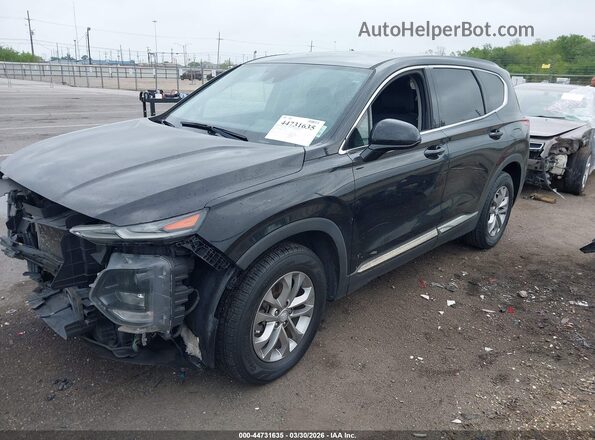 5NMS33ADXKH127473 2019 HYUNDAI SANTA FE Черный Передняя левая четверть