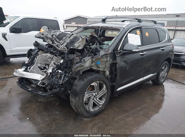 5NMS34AJ2NH400759 2022 HYUNDAI SANTA FE Gray Առջևի ձախ երեք քառորդ տեսարան