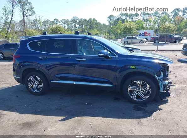 5NMS34AJXMH328367 2021 HYUNDAI SANTA FE Blue Widok wnętrza z tyłu