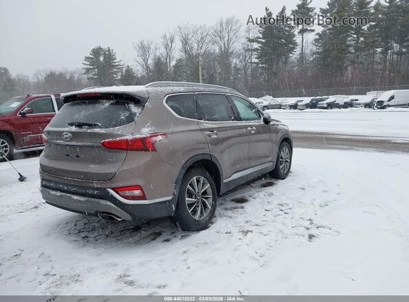 5NMS3CAD6KH036720 2019 HYUNDAI SANTA FE Brown Հետևի աջ