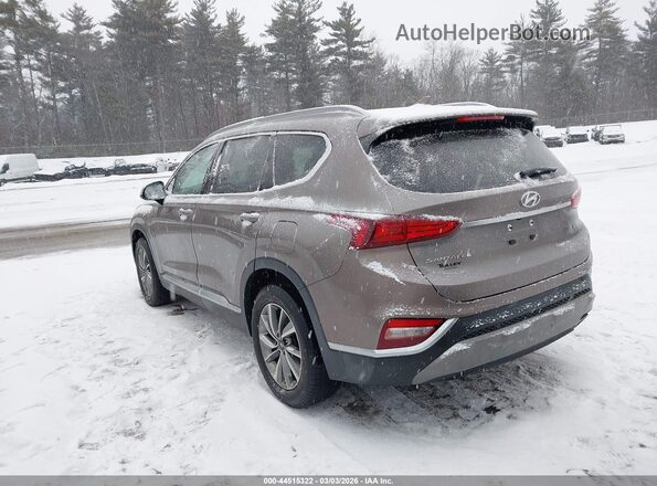 5NMS3CAD6KH036720 2019 HYUNDAI SANTA FE Brown Հետևի ձախ