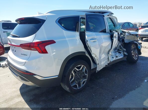5NMS3DA16PH022254 2023 HYUNDAI SANTA FE HYBRID White Задня права чверть