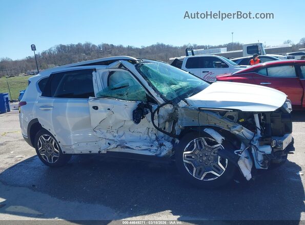 5NMS3DA16PH022254 2023 HYUNDAI SANTA FE HYBRID White Вид задньої частини салону