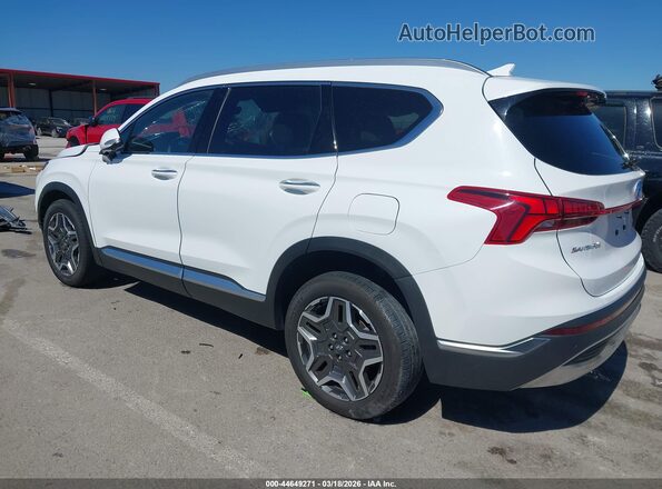 5NMS3DA16PH022254 2023 HYUNDAI SANTA FE HYBRID White Задня ліва чверть