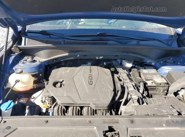 5NMS3DAJ4MH365057 2021 HYUNDAI SANTA Blue Սալոնի հետևի տեսք