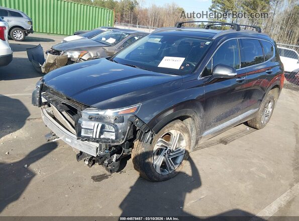 5NMS3DAJ4NH445802 2022 HYUNDAI SANTA FE Dark Blue Առջևի ձախ երեք քառորդ տեսարան