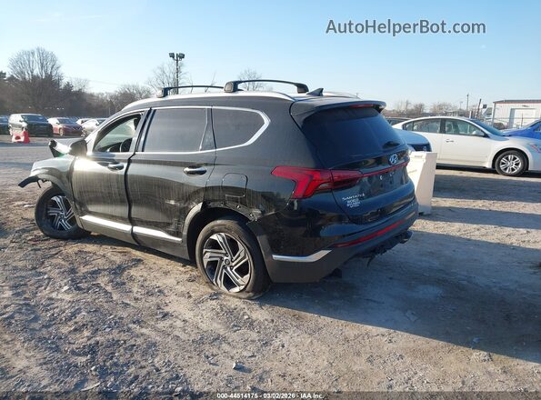 5NMS3DAJ7NH378354 2022 HYUNDAI SANTA FE Black Հետևի ձախ