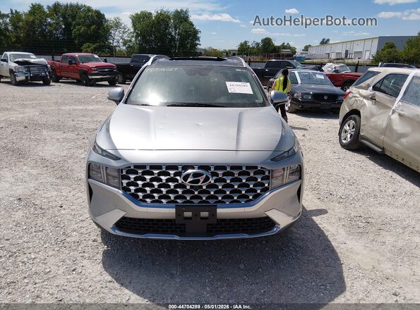 5NMS3DAJ8PH528409 2023 HYUNDAI SANTA FE Silver Սալոնի հետևի տեսք