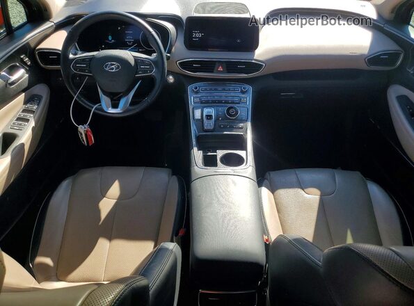 5NMS44AL2MH371003 2021 HYUNDAI SANTA Maroon Առջևի վահանակի տեսք