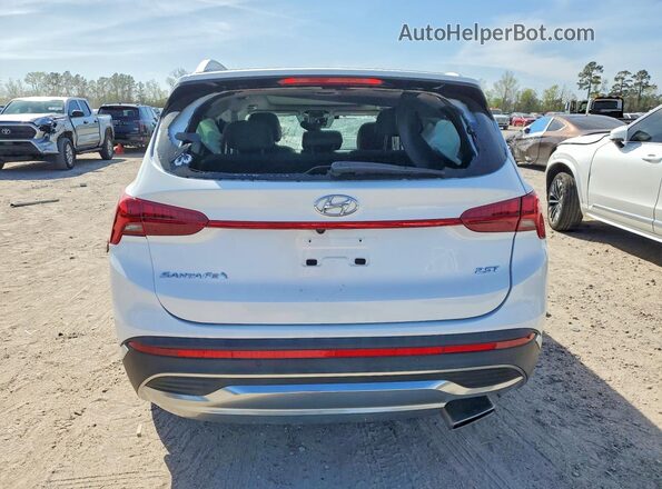 5NMS44AL9MH370706 2021 HYUNDAI SANTA White უკანა ხედი