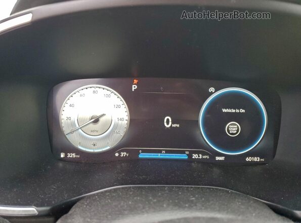 5NMS4DAL5MH352008 2021 HYUNDAI SANTA Charcoal Вид щитка приладів