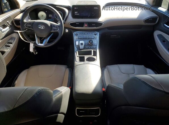 5NMS4DAL7MH342855 2021 HYUNDAI SANTA Black Widok deski rozdzielczej