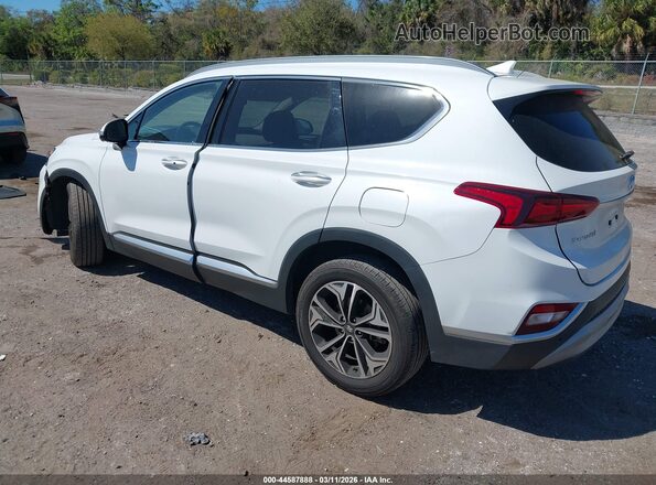 5NMS53AA7KH037567 2019 HYUNDAI SANTA FE Белый Задняя левая четверть