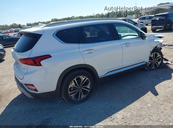 5NMS53AA7KH037567 2019 HYUNDAI SANTA FE Белый Задняя правая четверть