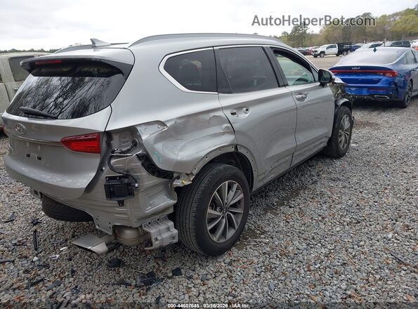 5NMS53AD1LH291707 2020 HYUNDAI SANTA FE Серебряный Задняя правая четверть