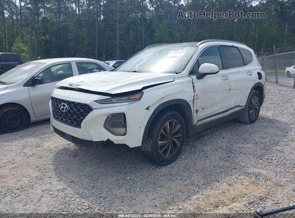 5NMS53AD8KH036759 2019 HYUNDAI SANTA FE Белый Передняя левая четверть