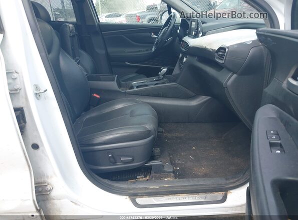 5NMS53AD8KH036759 2019 HYUNDAI SANTA FE Белый Вид салона спереди