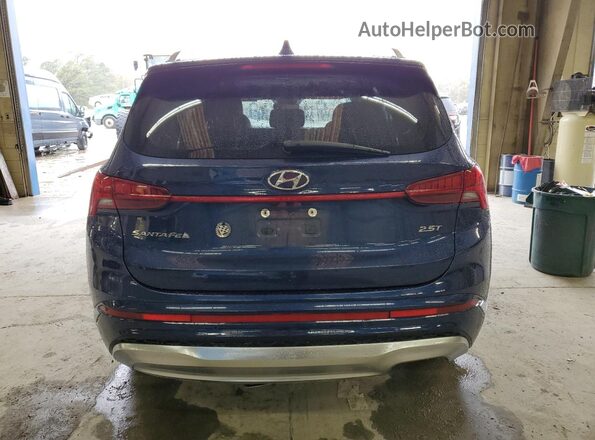 5NMS54AL0NH439510 2022 HYUNDAI SANTA FE CALLIGRAPHY Blue Rear view