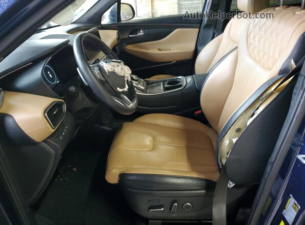 5NMS54AL0NH439510 2022 HYUNDAI SANTA FE CALLIGRAPHY Blue Front interior view