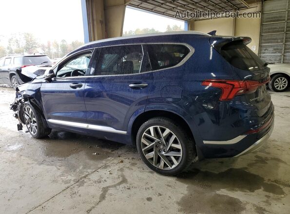 5NMS54AL0NH439510 2022 HYUNDAI SANTA FE CALLIGRAPHY Blue Rear left