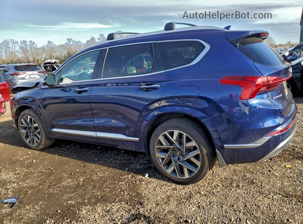 5NMS54AL4NH395009 2022 HYUNDAI SANTA FE CALLIGRAPHY Blue Rear left