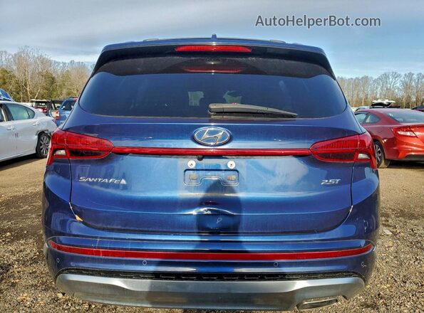 5NMS54AL4NH395009 2022 HYUNDAI SANTA FE CALLIGRAPHY Blue Rear view