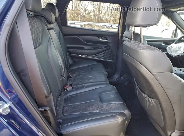 5NMS54AL4NH395009 2022 HYUNDAI SANTA FE CALLIGRAPHY Blue Rear interior view