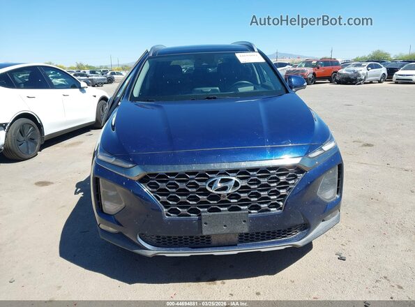 5NMS5CAAXLH206787 2020 HYUNDAI SANTA FE Blue Вид щитка приладів