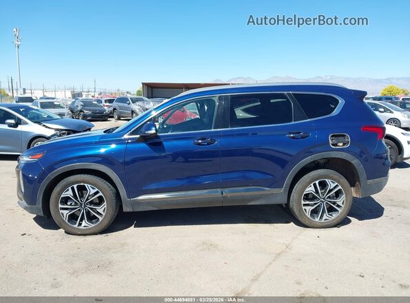5NMS5CAAXLH206787 2020 HYUNDAI SANTA FE Blue Панорамний вид салону 360°