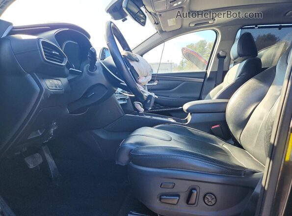 5NMS5CAD6KH039210 2019 HYUNDAI SANTA Black Вид салону спереду