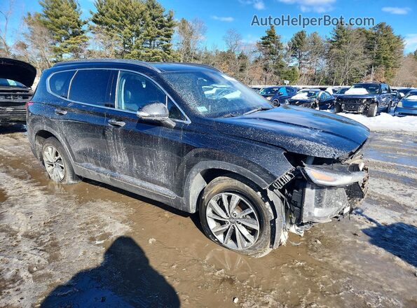 5NMS5CAD6KH039210 2019 HYUNDAI SANTA Black Передня права чверть