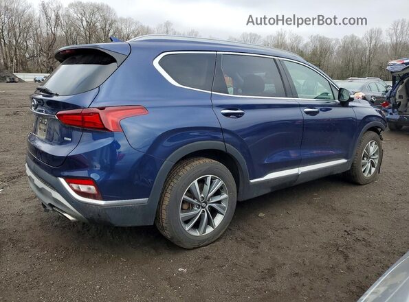 5NMS5CAD7KH102279 2019 HYUNDAI SANTA Blue Trasero derecho