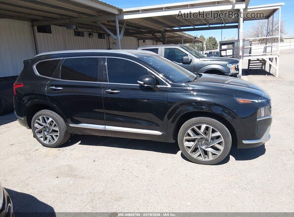 5NMS5DAL1PH488850 2023 HYUNDAI SANTA FE CALLIGRAPHY Black Вид задньої частини салону