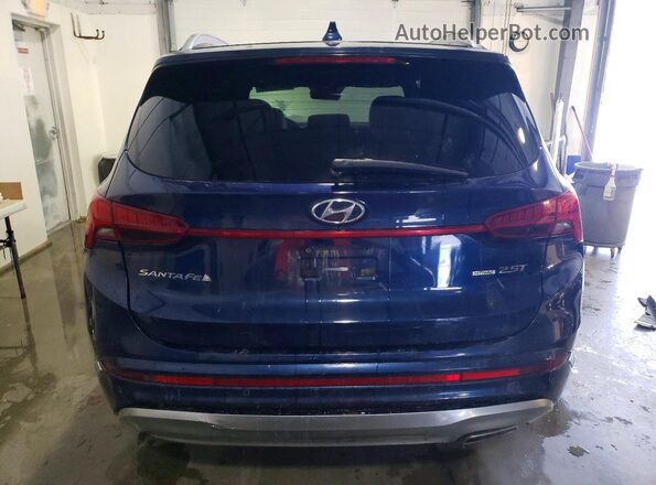 5NMS5DAL2NH464022 2022 HYUNDAI SANTA FE CALLIGRAPHY Blue უკანა ხედი