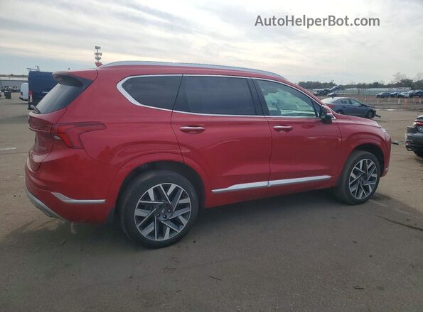 5NMS5DAL6NH439723 2022 HYUNDAI SANTA FE CALLIGRAPHY Red Trasero derecho