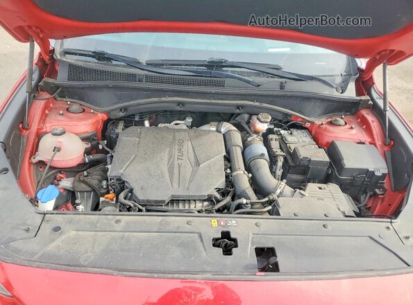 5NMS5DAL6NH439723 2022 HYUNDAI SANTA FE CALLIGRAPHY Red Vista del compartimento del motor