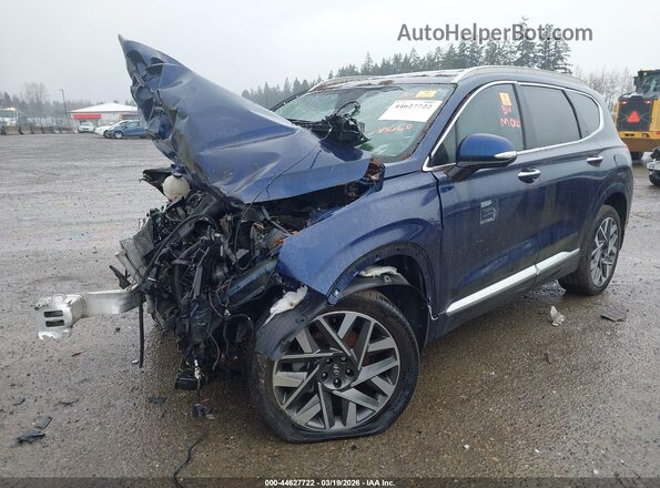 5NMS5DAL8NH469841 2022 HYUNDAI SANTA FE CALLIGRAPHY Blue Front left