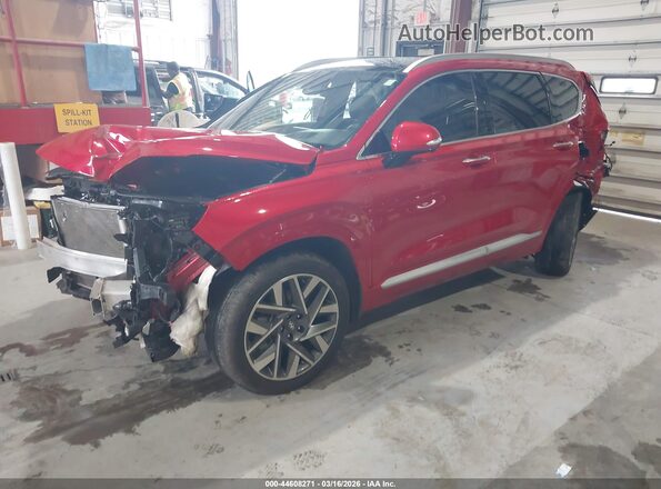 5NMS5DALXPH556515 2023 HYUNDAI SANTA FE CALLIGRAPHY Red Vista tres cuartos delantera izquierda