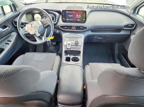 5NMS64AJ8MH339102 2021 HYUNDAI SANTA White Vista del salpicadero