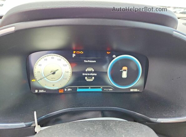 5NMS64AJ8MH339102 2021 HYUNDAI SANTA White Vista del cuadro de instrumentos