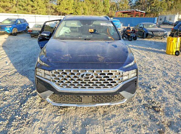 5NMS64AJ8MH340069 2021 HYUNDAI SANTA Blue Widok z przodu