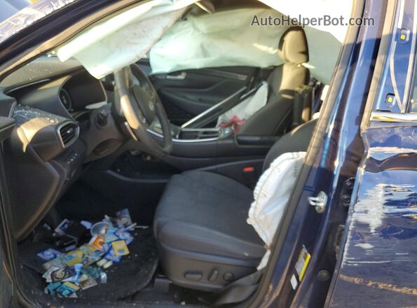 5NMS64AJ8MH340069 2021 HYUNDAI SANTA Blue Widok wnętrza z przodu