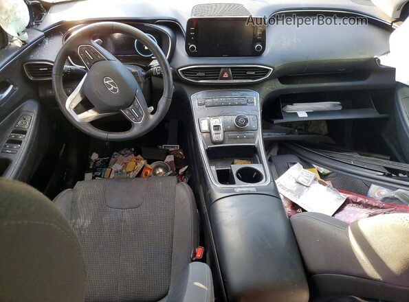 5NMS64AJ8MH340069 2021 HYUNDAI SANTA Blue Widok deski rozdzielczej