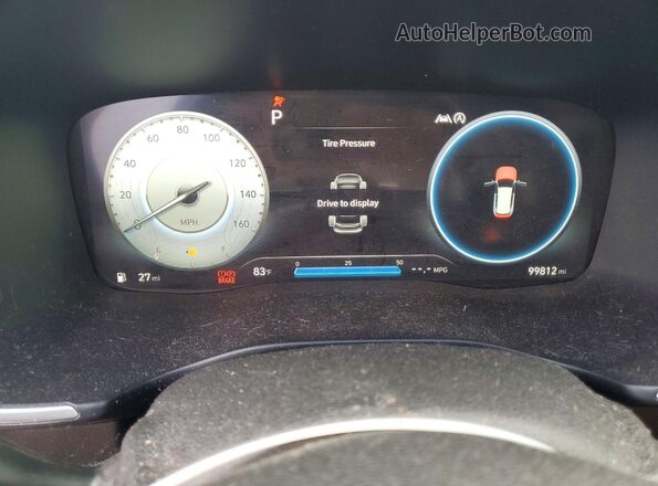 5NMS64AJ8MH354229 2021 HYUNDAI SANTA Black Սարքավորումների վահանակի տեսք