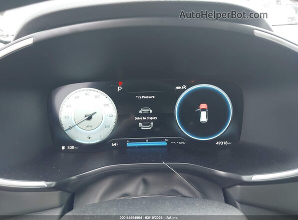 5NMS64AJ9NH407313 2022 HYUNDAI SANTA FE Gray უკანა სავარძლების ხედი