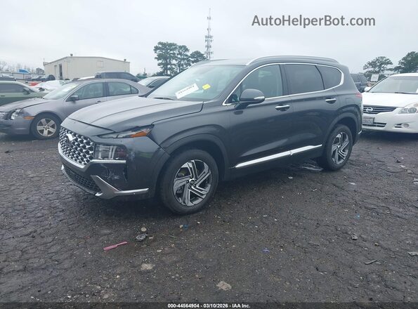 5NMS64AJ9NH407313 2022 HYUNDAI SANTA FE Gray წინა მარცხენა ხედი სამი მეოთხედიდან